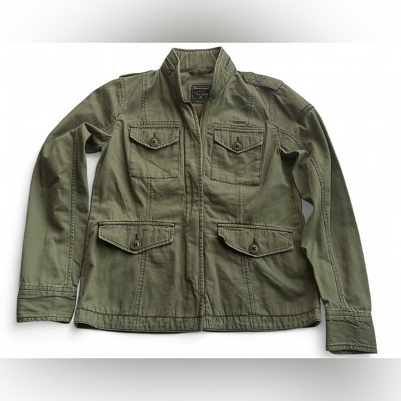 Abercrombie & Fitch Olive Green Jacket - Picture 1 of 11